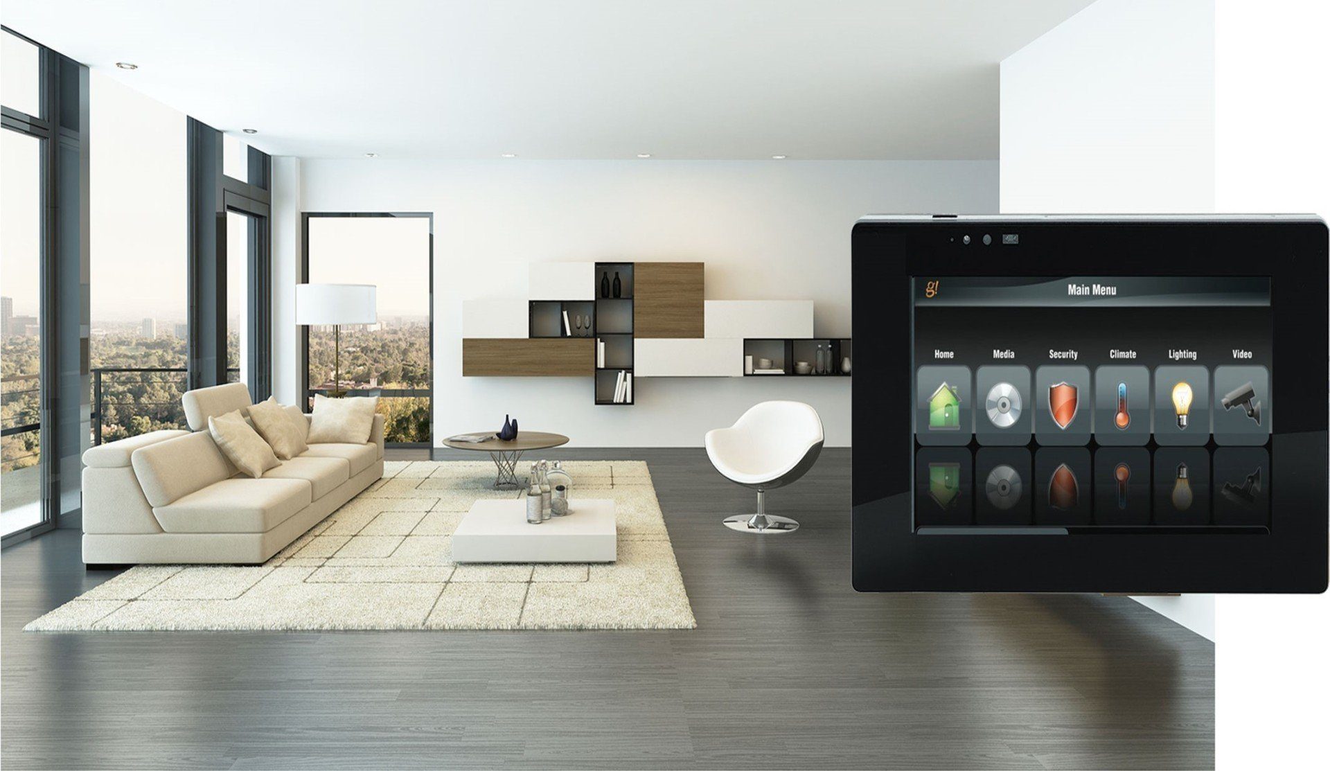 Home automation control at the touch of a finger